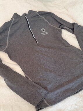 Cozy Straight Down Grey Heather 1/4 Zip Pullover  from "The Spa at Terrenea"